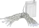 Lex Light LED Lichterkette Batterie 1,35m 10 LEDs kaltwei&szlig; Innen - Transparent