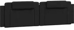 vidaXL Kopfteil-Kissen "Viana" Schwarz 180 cm Kunstleder - Schwarz