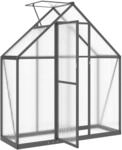 vidaXL Gew&auml;chshaus mit Fundamentrahmen Anthrazit 169x58x195 cm Alu