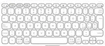 Logitech Keys-To-Go 2 Tastatur Universal Bluetooth QWERTY Italienisch Wei&szlig; - Wei&szlig;