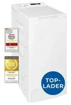 Exquisit Waschmaschine 7,5kg, Toplader, Waschmaschine schmal, Energieklasse A, 1200