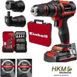 Einhell Akku-Bohrschrauber TE-CD 18/45 3X-Li+22 / 18V 45 Nm,22-tlg.Bitset, 2,0