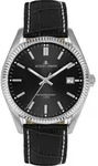 Jacques Lemans 50-3P Herrenuhr Schwarz - Schwarz
