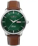 Zeppelin 8466-4 Herrenuhr Atlantic Automatik 40mm 5ATM - Gr&uuml;n