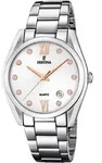 Festina Damen Uhr Boyfriend F16790/A Edelstahl Armband-Uhr silber UF16790/A - Silber