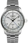Zeppelin 8666MB-1 Herrenuhr Automatik GMT 100 Jahre Zeppelin Stahl - Silber