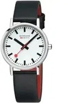 Mondaine Uni Uhr Classic Armbanduhr 36 mm A660.30314.11SBBV Leder - Silber