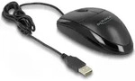 Delock Optische USB Desktop Maus Lautlos - Schwarz