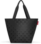 reisenthel shopper M glossy dots black - Schwarz