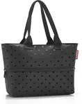 reisenthel shopper e1 glossy dots - Schwarz