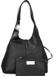 Damenhandtasche Schwarz mit Details & Innentasche - Schwarz
