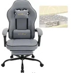 WOLTU Gaming Stuhl mit Taschenfederkissen, ergonomischer Drehstuhl, Netzstoff,...