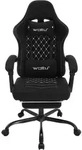 WOLTU Gaming Stuhl mit Massagefunktion, Taschenfederkissen, ergonomisch, Netzstoff,