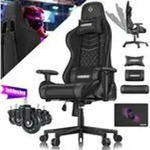 KESSER&reg; Gamingstuhl mit Kopfst&uuml;tze & Lendenkissen Ergonomischer Gaming Sessel...