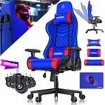 KESSER&reg; Gamingstuhl mit Kopfst&uuml;tze & Lendenkissen Ergonomischer Gaming Sessel 150kg