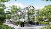 Vitavia Gew&auml;chshaus "Cassandra 11500" aluminium eloxiert 11,5 m&sup2; mit Sockelmauer in