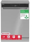 Sharp QW-WNA4YF42AI-DE Geschirrsp&uuml;ler 60 cm 14 Ma&szlig;gedecke EEK A 42 dB WiFi AutoDoor