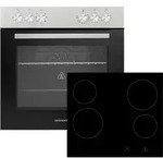 Backofen Herdset Einbau Kochfeld Glaskeramik rahmenlos 72 L Respekta HS2001-26 -