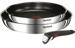 Tefal Bratpfannen Kochgeschirr Ingenio Emotion 2er Set Abnehmb - Silber