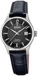 Festina Damen Uhr Swiss Made F20009/4 Leder Armband-Uhr schwarz UF20009/4 - Schwarz