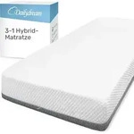 Hybrid-Matratze 3in1 mit Taschenfederkern, Kaltschaum und Memory Schaum -...