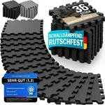 MONZANA&reg; 36x Bodenschutzmatten Fitness & Pool mit Randst&uuml;cken 30 x 30 cm 3 qm