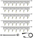 SYSTEM 24 KOMPLETT SET 15m - LED Lichtervorhang Eisregen Glitzereffekt - Icicle...