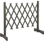 vidaXL Garten-Rankzaun Grau 120x60 cm Massivholz Tanne - Grau