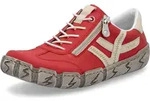 Rieker Damen Slip On Sneaker Rot Synthetik Leder Mix Gr&ouml;&szlig;e: 36 - Gr&uuml;n - 36