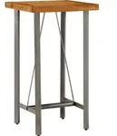 vidaXL Bartisch Recyceltes Massivholz Teak 60x60x107 cm - Braun
