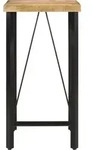 vidaXL Bartisch 55x55x107 cm Massivholz Mango und Eisen - Braun