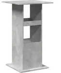 vidaXL Bartisch mit Ablagen Betongrau 60x60x102 cm Holzwerkstoff - Grau
