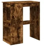 vidaXL Bartisch mit Regal R&auml;uchereiche 90x47,5x103,5 cm Holzwerkstoff - Braun