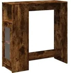 vidaXL Bartisch mit Regal R&auml;uchereiche 101x40x103,5 cm Holzwerkstoff - Braun