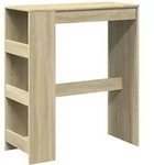 vidaXL Bartisch mit Regal Sonoma-Eiche 90x40x103,5 cm Holzwerkstoff - Braun