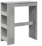 vidaXL Bartisch mit Regal Betongrau 90x40x103,5 cm Holzwerkstoff - Grau
