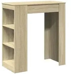 vidaXL Bartisch mit Regal Sonoma-Eiche 95x47x103,5 cm Holzwerkstoff - Braun