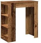 vidaXL Bartisch mit Regal Altholz-Optik 95x47x103,5 cm Holzwerkstoff - Braun
