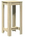 vidaXL Bartisch Sonoma-Eiche 51x50x103,5 cm Holzwerkstoff - Braun