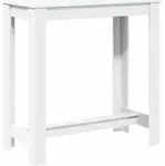 vidaXL Bartisch Wei&szlig; 102x50x103,5 cm Holzwerkstoff - Wei&szlig;