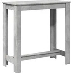 vidaXL Bartisch Betongrau 102x50x103,5 cm Holzwerkstoff - Grau