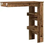 vidaXL Wand-Bartisch Altholz-Optik 102x45x103,5 cm Holzwerkstoff - Braun
