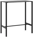 vidaXL Bartisch Schwarz 100x50x110 cm Pulverbeschichteter Stahl