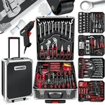 MASKO&reg; Werkzeugkoffer 1400-teilig im Aluminiumkoffer mit Rollen,...