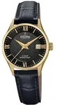 Festina Damen Uhr Swiss Made F20011/4 Leder Armband-Uhr schwarz UF20011/4 - Schwarz