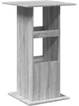 vidaXL Bartisch mit Ablagen Grau Sonoma 60x60x102 cm Holzwerkstoff - Grau