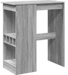 vidaXL Bartisch mit Regal Grau Sonoma 90x47,5x103,5 cm Holzwerkstoff - Grau