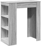 vidaXL Bartisch mit Regal Grau Sonoma 95x47x103,5 cm Holzwerkstoff - Grau