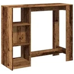 vidaXL Bartisch mit Regal Altholz-Optik 124x46x103,5 cm Holzwerkstoff - Braun