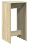 vidaXL Bartisch Sonoma-Eiche 51x50x103,5 cm Holzwerkstoff - Braun
